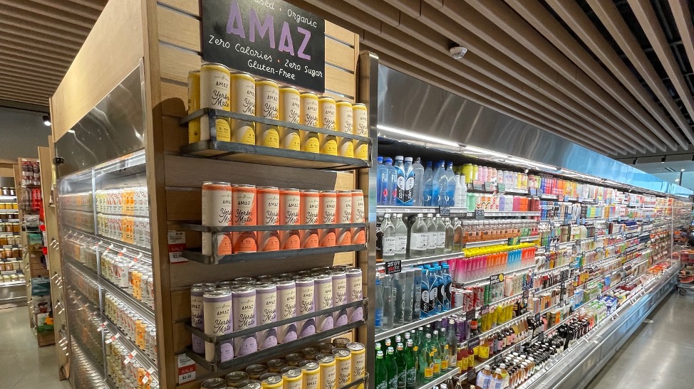 AMAZ shelf display at Erewhon